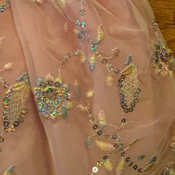 Toddler Sparkling Pink Party Dress - Picture 7 of 7